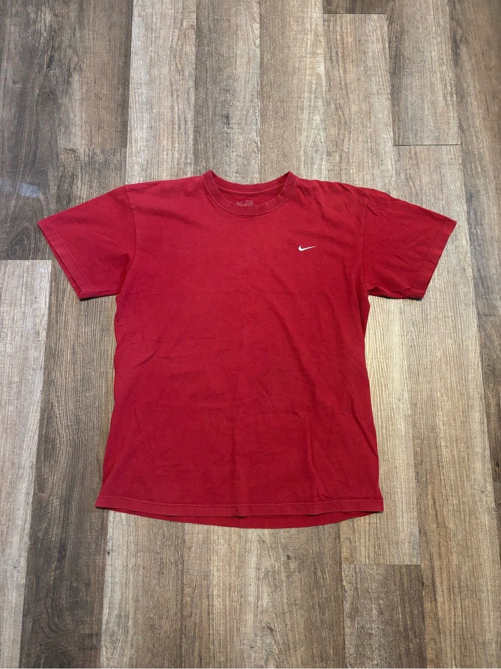 2010s Nike Red Men's Short-Sleeve Crewneck T-Shirt